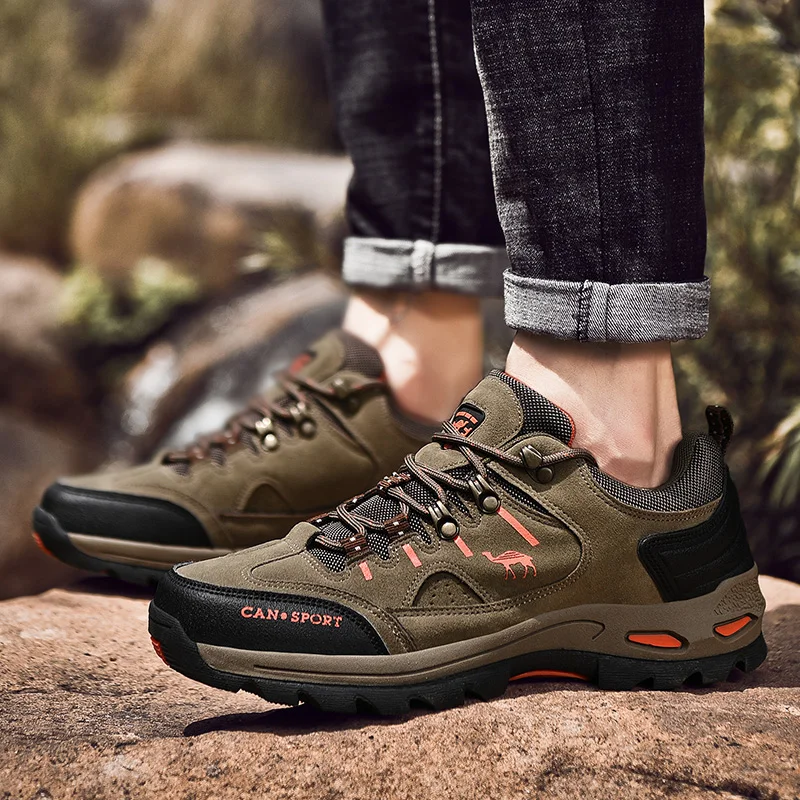 

зимние ботинки мужские Men Hiking Shoes Outdoor Trail Sport Trekking Mountain Boots Sneaker Waterproof Climbing Athletic Shoes