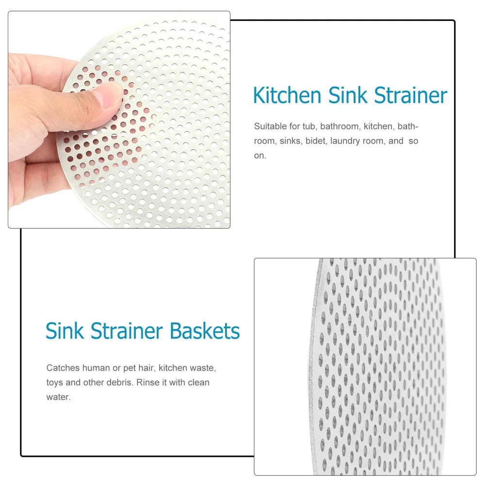 

1Pc Stainless Steel Kitchen Sink Drain Strainers Bathroom Sink Filter for Home
