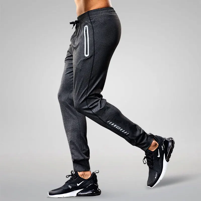 

Men's Running Pants Quick-Dry moderate thickness Casual Trousers Sport Pants With Zipper Pockets Sportswear Jogging Sportpants