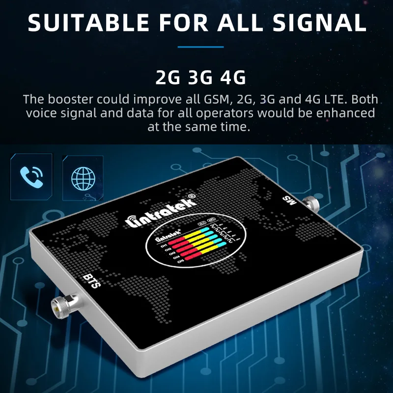 4G Сотовый усилитель 800 GSM 900 DCS 1800 WCDMA UMTS 2100 LTE 2600 МГц 2G 3G повторитель мобильный