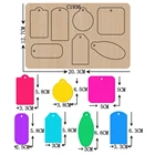 Новая карта, бирка, деревянные штампы для скрапбукинга C1936, режущие штампы