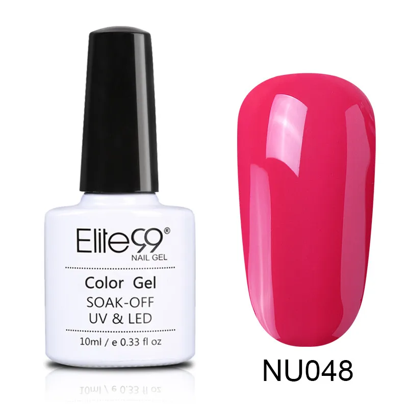 048 Elite99 10 мл Гель-лак телесного цвета Vernis Полупостоянный УФ-гель для ногтей гели для дизайна ногтей Эмаль лак для ногтей гель лак - Цвет: 048