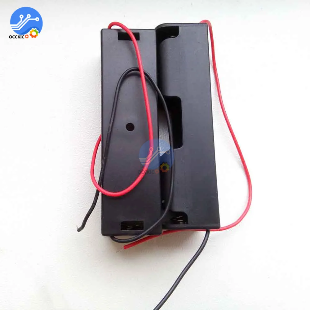 Пластиковый Чехол для аккумулятора 10 шт. держатель с проводами 2X1 AA 3 0 V 2AA|plastic