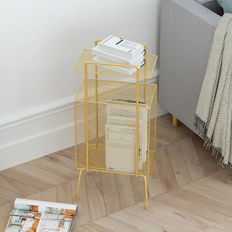 

Newspaper Magazine Rack Nordic Iron Art Magazine Storage Shelf Sofa Floor Shelf Display Children's Picture Book Shelf