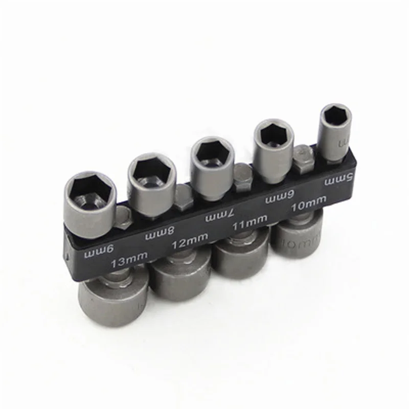 

9pcs 1/4 Inch Magnetic Hex Shank Nut Driver Socket Adapter Impact Drill Bit