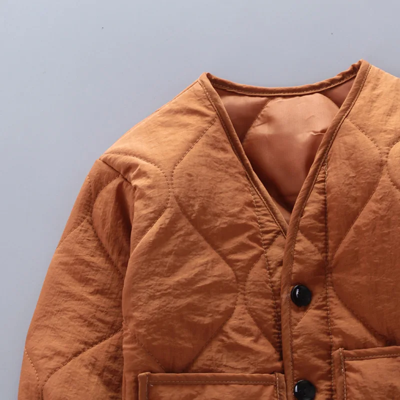 Комплекты одежды для маленьких мальчиков зимнее детское однобортное пальто с