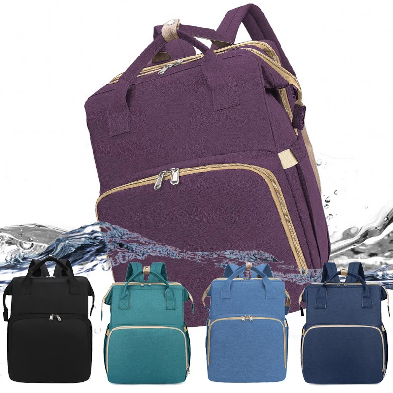 

Baby Diaper Bag Bed Backpack for Mom Maternity Bag for Stroller Nappy Bag Large Capacity Nursing Bag for Baby Care Upgrade Hooks