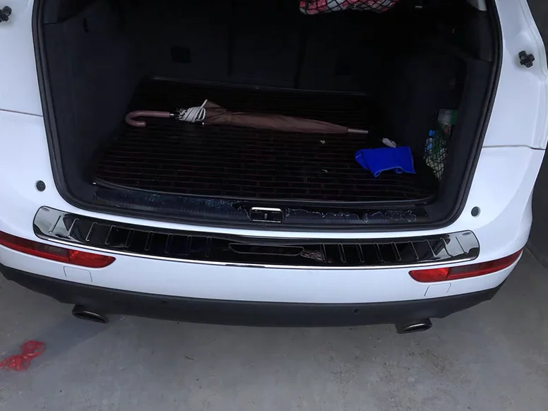 2009 2017 протектор заднего бампера Накладка на порог двери багажника хромированный