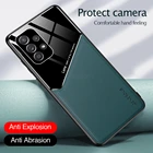 Чехол для Samsung Galaxy A32 4G, роскошный чехол из искусственной кожи с магнитным держателем, задняя крышка для SansungA32 Sumsung A 32 A324G 6,4 дюйма, Coque Fundas