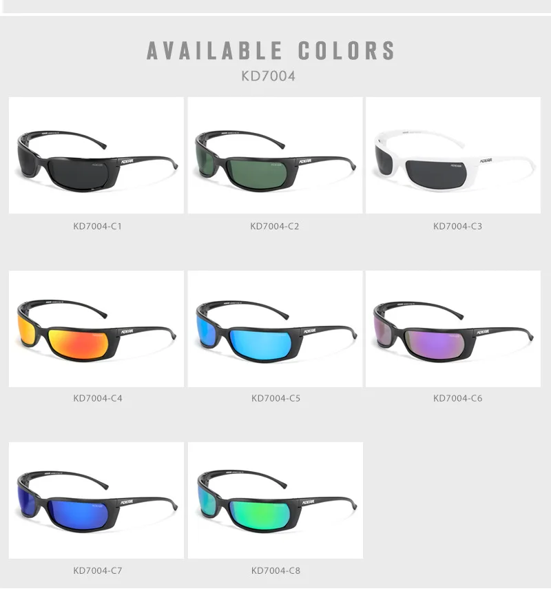 Мужские и женские очки с квадратными линзами KDEAM поляризационные солнцезащитные