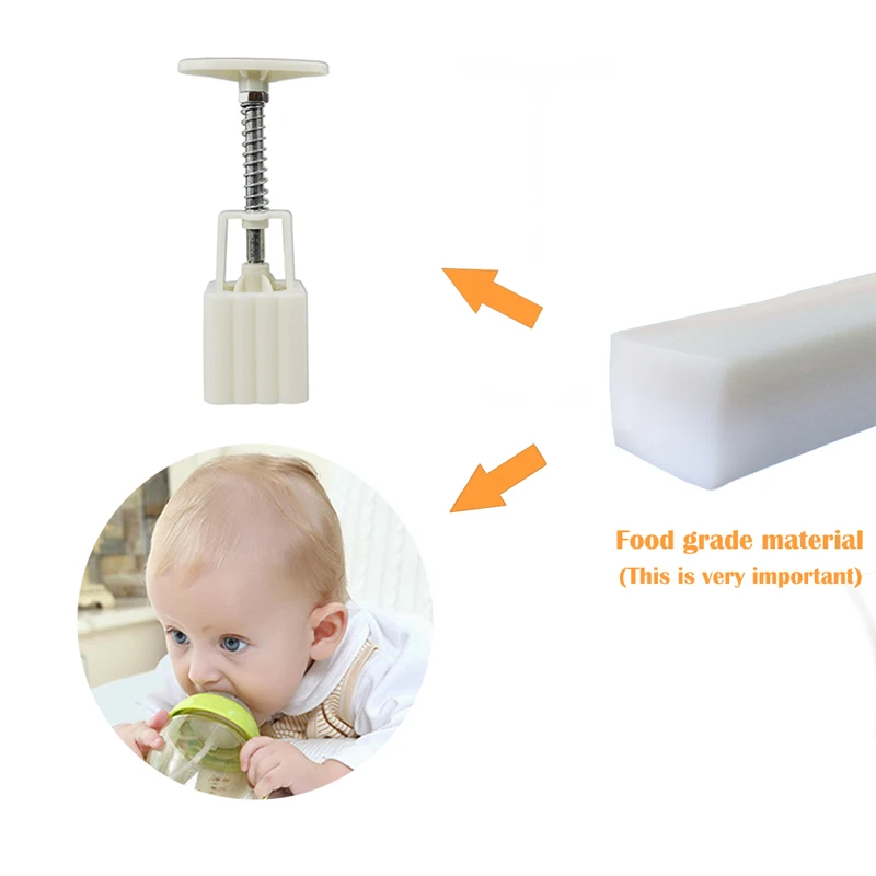 FEBWIND Пластиковая форма для лунных пряников 100 г/50 г печенья резак с штамп