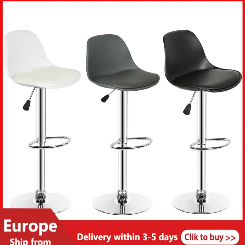 

2PCS Stylish Bar Chair Modern Bar Stool Lifting Rotating High Pedal Dining Chair Leisure PU Leather Bar Chairs Bar Furniture HWC