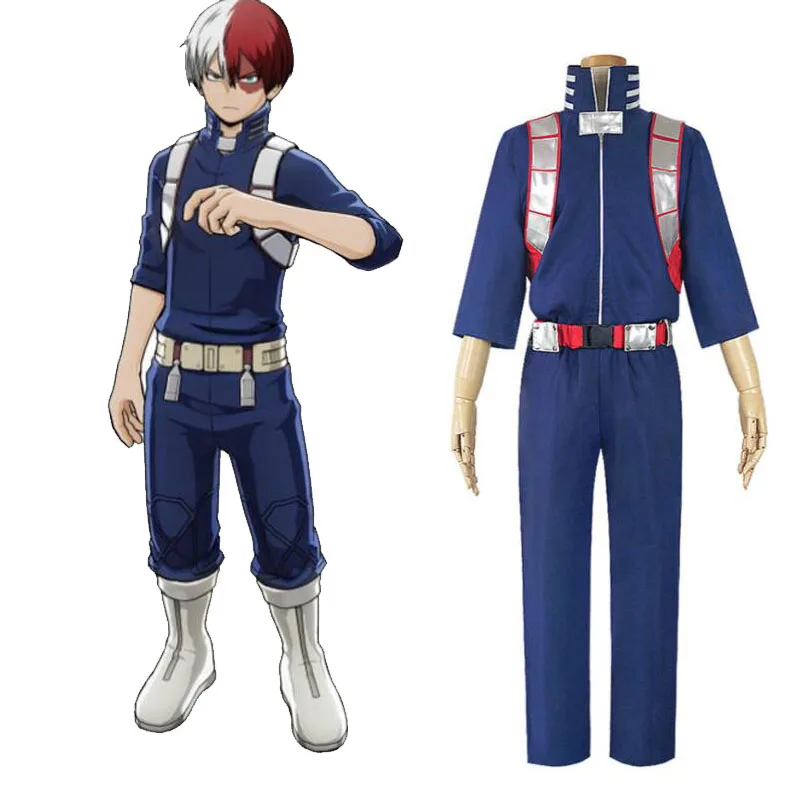 

Anime My Hero Academia Cosplay Costume Bakugou Katsuki Todoroki Shoto Uniform Halloween Party Costumes Wear Outfits
