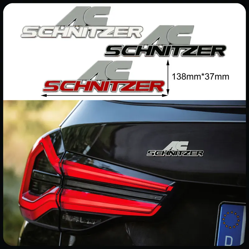 3D металлический значок для багажника, крыла, хвоста автомобиля для декорации BMW AC SCHNITZER M 3 5 6 E46 E39 E36 X1 X3 X5 X6.