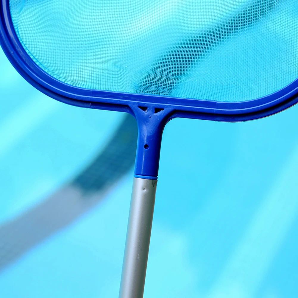 

Swimming pool leaf skimmer net with 5 connecting aluminum pole parts-fine net for quick cleaning of debris Clean pond