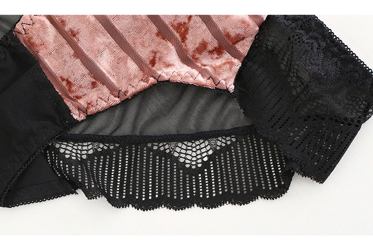 Roseheart зимняя женская Мода Розовый Крест ремни сзади комплект нижнего белья пуш-ап Bralette кружевные трусики пикантные комплект нижнего белья A B