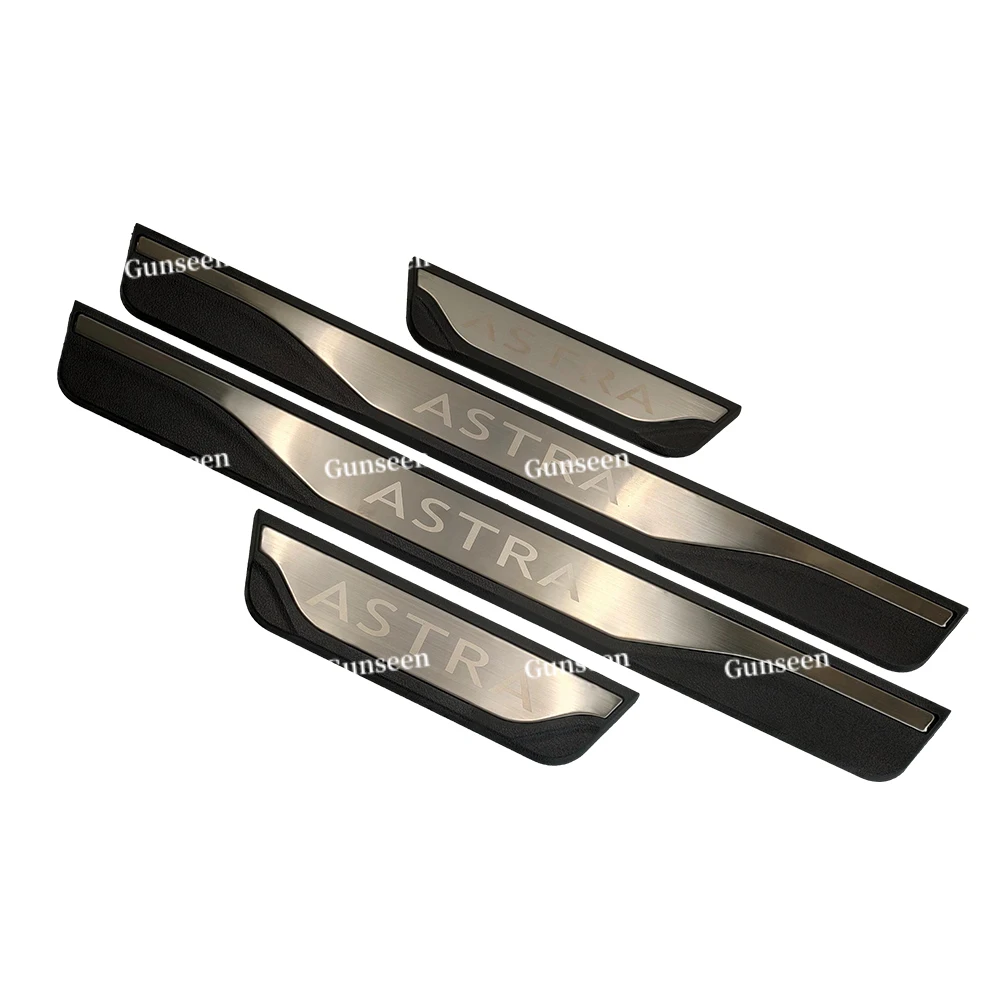 

Для автомобильных аксессуаров Opel Vauxhall Astra Накладка для порога из нержавеющей стали Защитная пленка для автомобиля Стайлинг 2010-2019