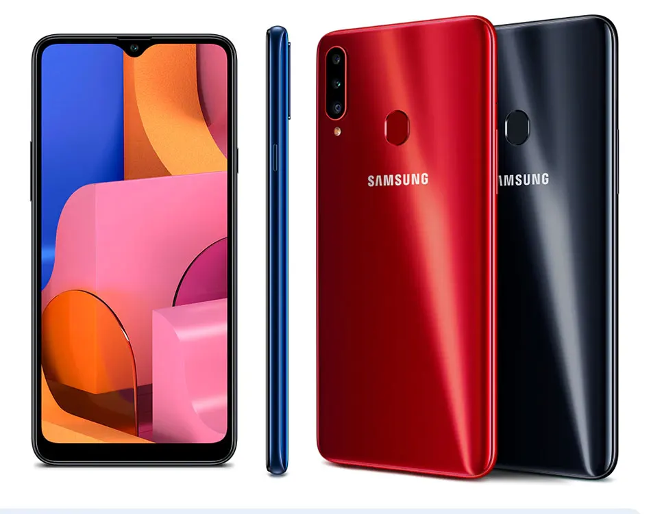 Новинка, samsung Galaxy A20s A2070, 4 Гб ОЗУ, 64 Гб ПЗУ, мобильный телефон, 6,5 дюймов, Восьмиядерный, тройная камера заднего вида, 13,0 МП+ 8,0 МП+ 5,0 МП, отпечаток пальца