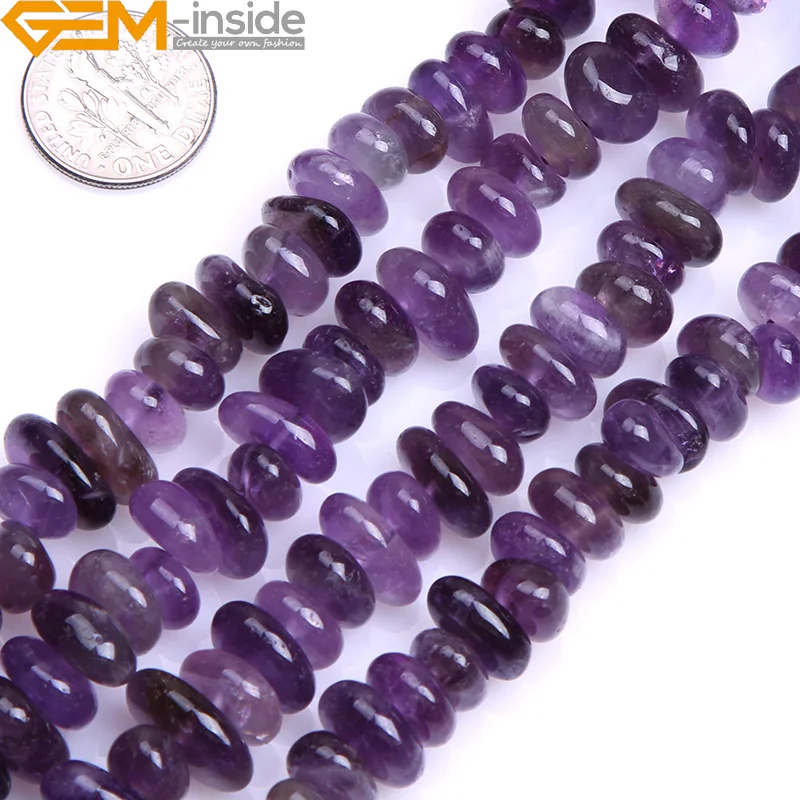 

Gem-inside Natural 3-5x9-13mm 15inch Freeform Rondelle Heishi Beads For Jewelry Making Bracelet Necklace DIY Wholesale