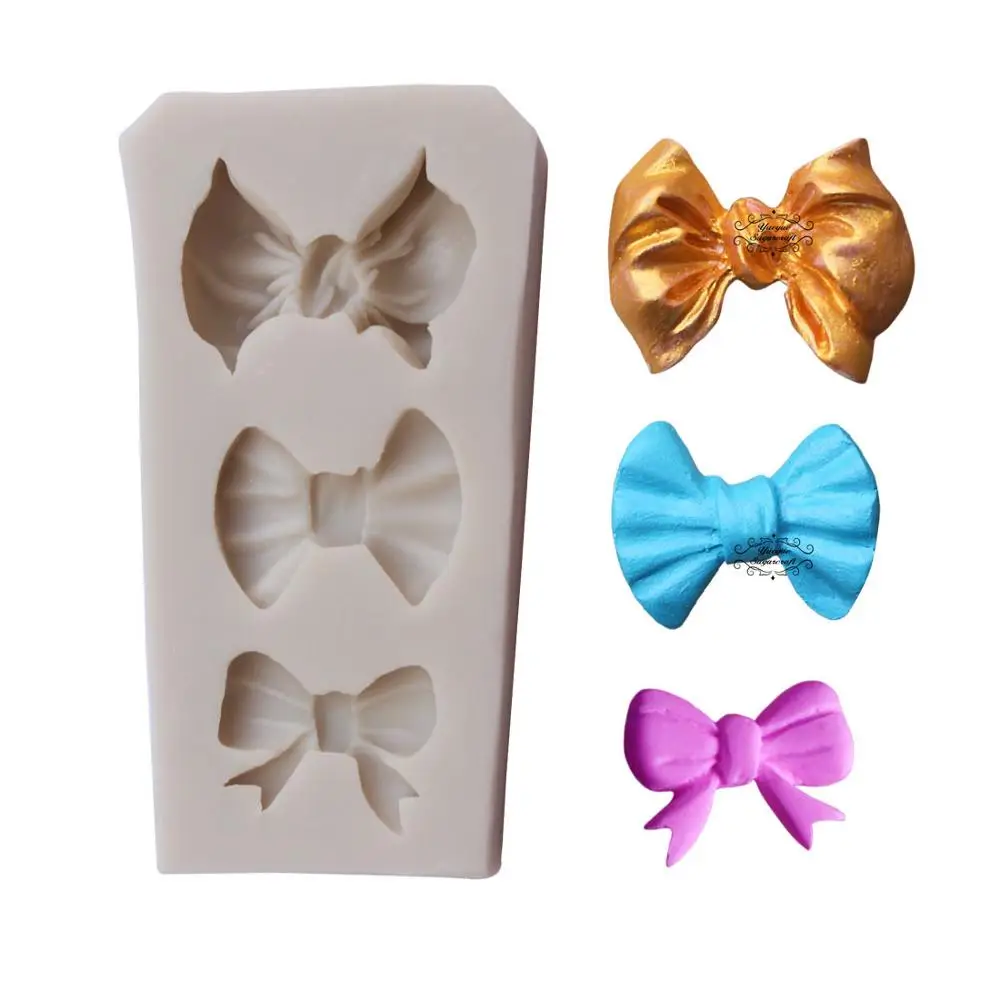 Силиконовая форма с бантом для помадки инструменты украшения тортов