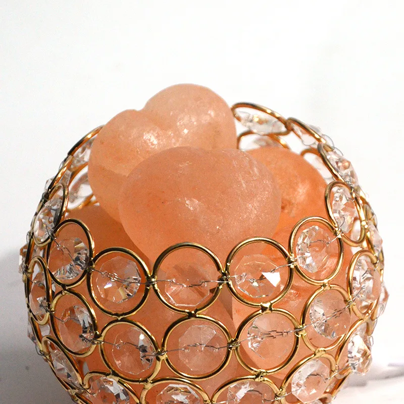 Прикроватный декоративный хрустальный абажур соляная лампа креативный Железный