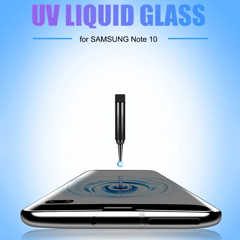 УФ протектор экрана из закаленного стекла для Samsung Galaxy S20 плюс S9 S8 S10 Примечание 10