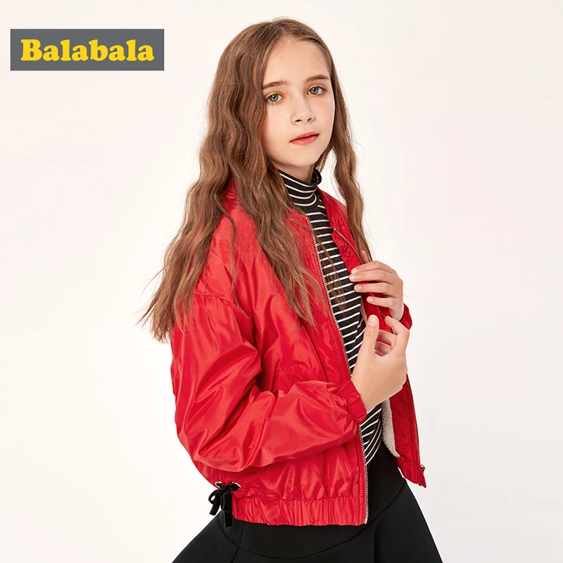 Children clothing girls coat 2019 autumn and winter big children plus velvet baseball jacket fashion tide | Детская одежда и обувь