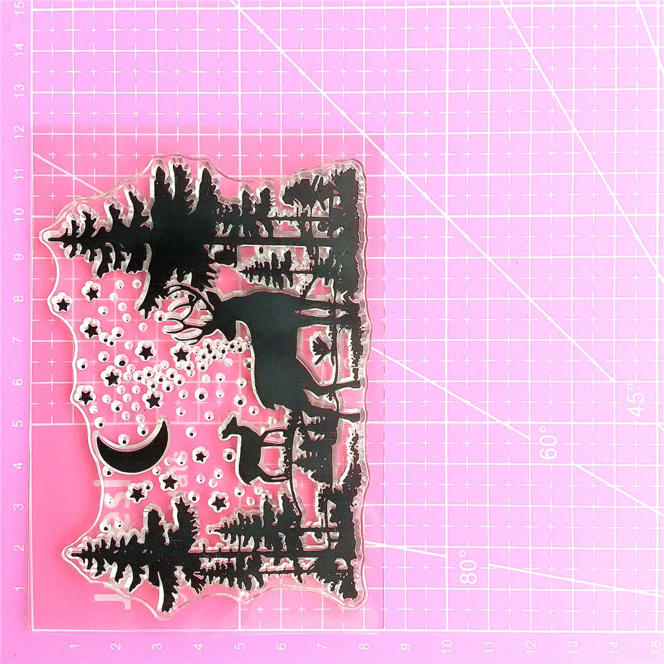 12*8 5 прозрачный силиконовый штамп для скрапбукинга DIY Фотоальбом Декоративные