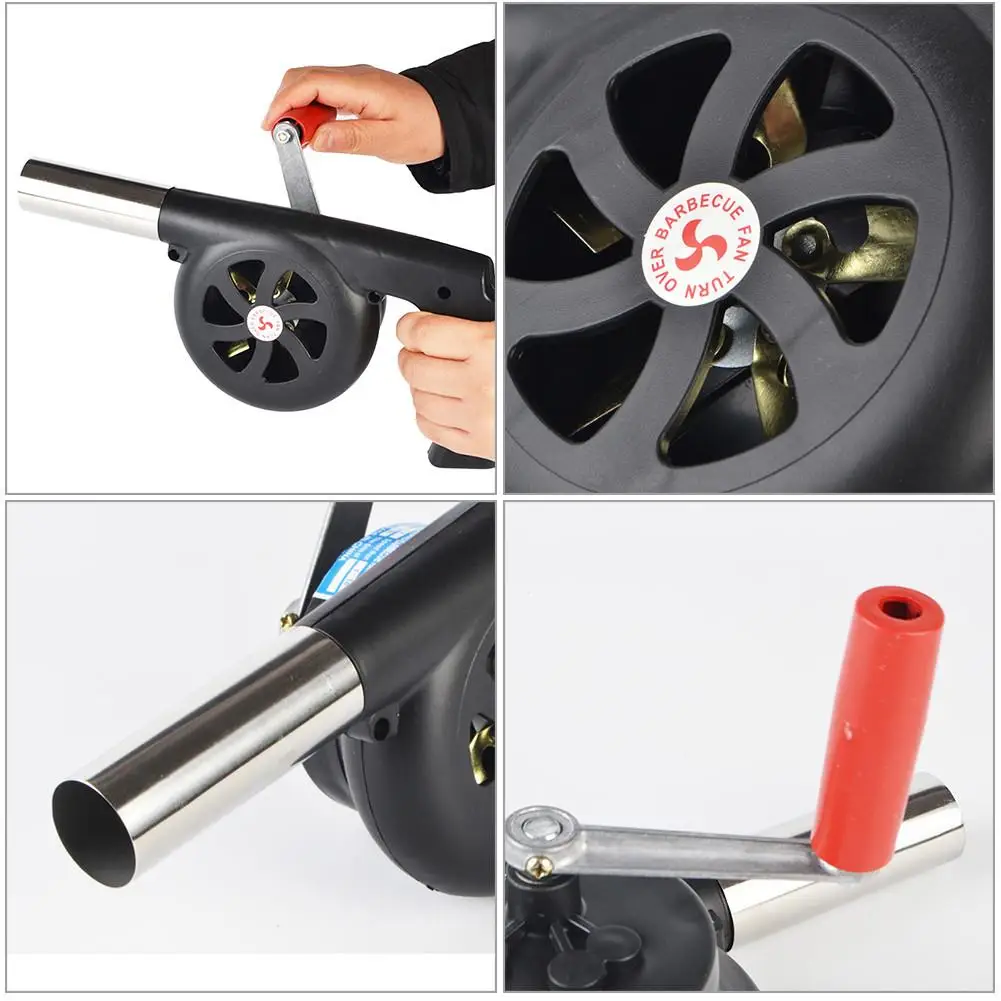 Вентилятор для барбекю ручной работы портативный прибор и гриля сильфоны огня