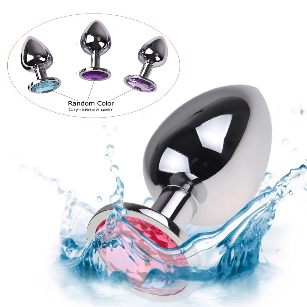 Анальная пробка из нержавеющей стали металлическая игрушка 2 размера на выбор