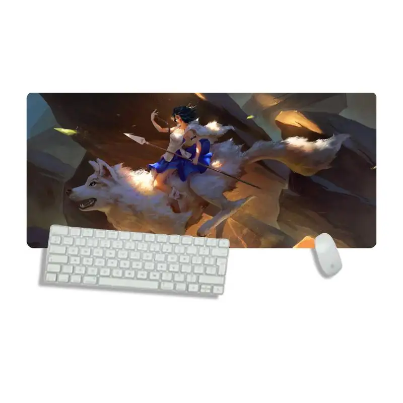 

Anime Princess Mononoke anime Rubber Mouse Durable Desktop Mousepad Desk Gamer Work Large Mouse pad mats Non-slip Laptop Cushion