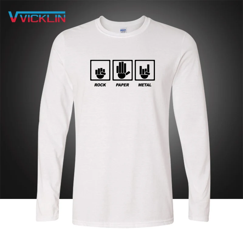 Мужская хлопковая футболка с длинным рукавом Повседневная большого размера в