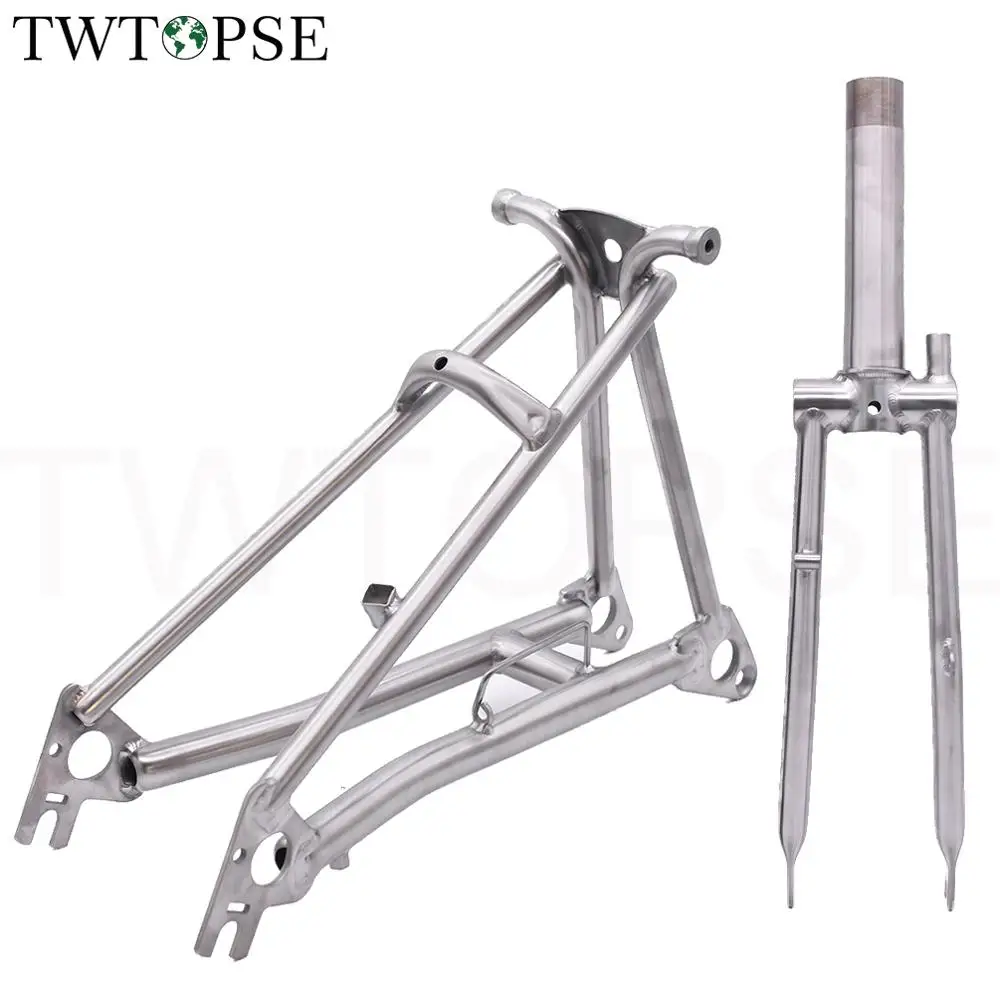TWTOPSE, титановая Велосипедная вилка для Brompton, складная велосипедная передняя вилка, задняя Треугольная рама 1& 1/", легкая 16", размер, часть