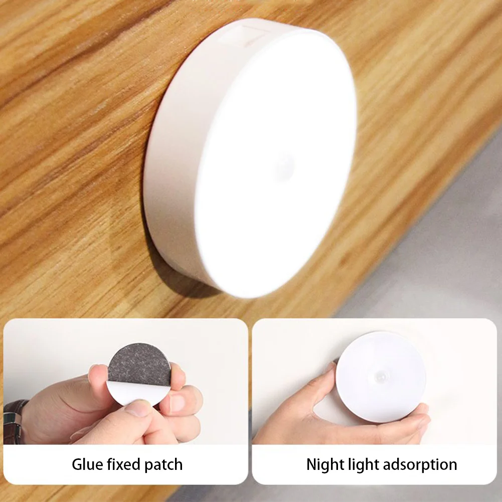 

LED Motion Sensor Night Light USB Rechargeable Bedroom Wall Lamp Stairs Body Light Sensor Lamp Cupboard Night Lights