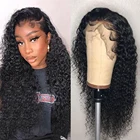 Парик из натуральных человеческих волос, 30 дюймов, 13 х6 дюймов