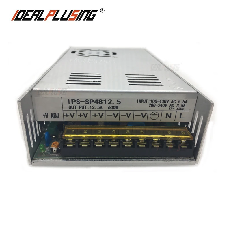 

IDEALPLUSING Newest AC to DC 50A 25A 12.5A 10A 6.7A 5.5A 4A 3A 600W Small Type Switching Power Supply for 3D Printer