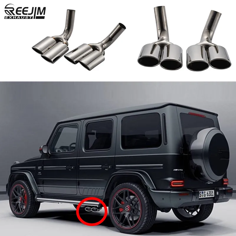 Наконечник Выхлопной Трубы из нержавеющей стали для 07 15 Mercedes Benz G500 G55 W463
