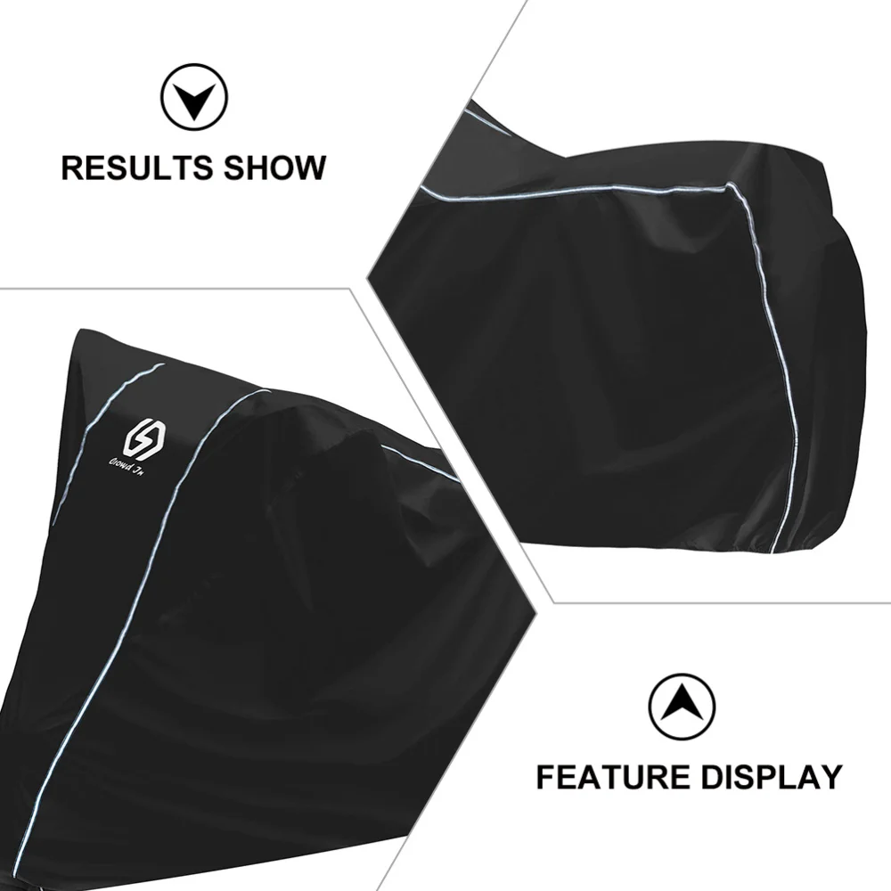 

1Pc Electromobile Motorbike Cover Waterproof Motorcycle Cover (Black)