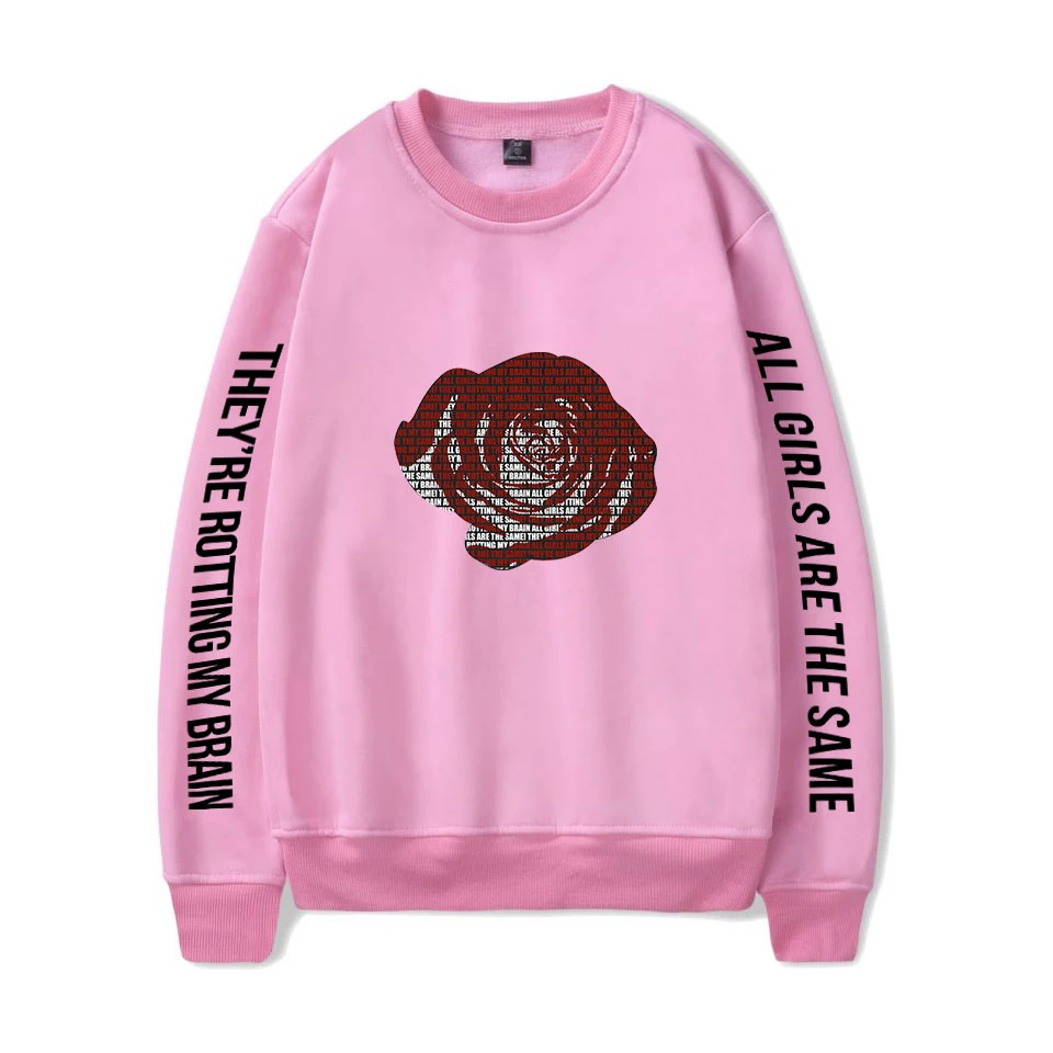 

JUICE WRLD print loose men's and women's casual round collar hoodie