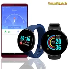 Водонепроницаемые мужские Смарт-часы D18 с пульсометром, тонометром, оксиметром, смарт-браслет, фитнес-трекер, спортивные часы