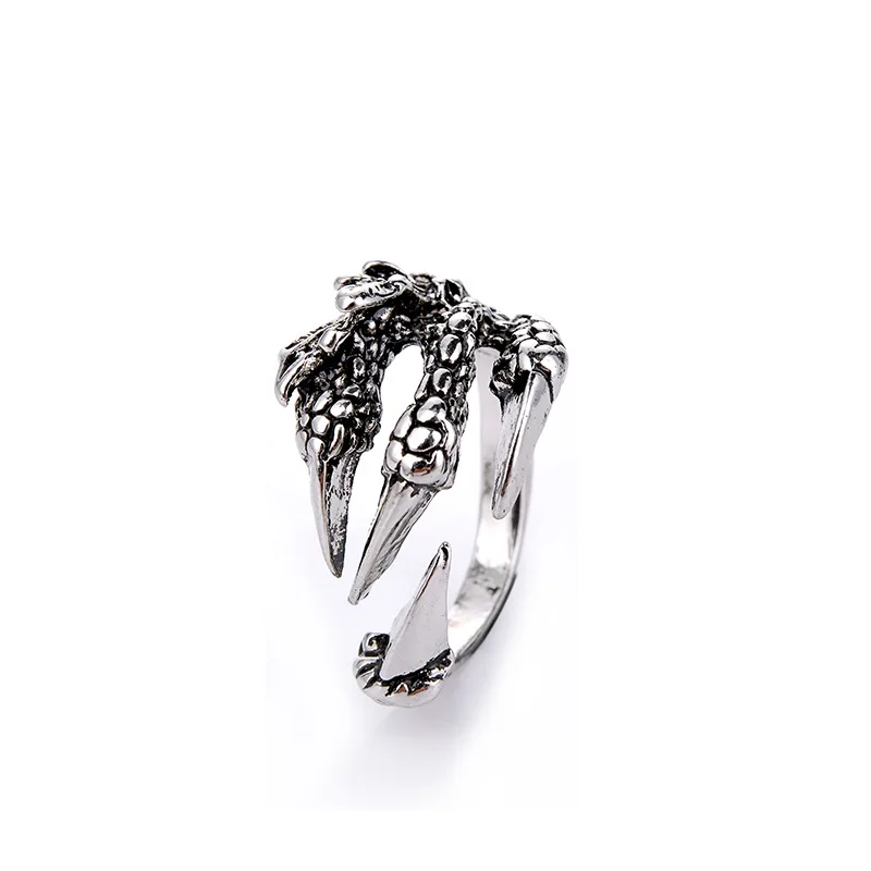 

Retro Dragon Claw Ring Men Women Unisex Adjustable Rings Punk Men's Jewelry Accessories Cool Men's Loop Party Gift