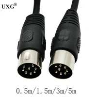 8 pin din male to male speaker audio cable adapter for surveillance automotive computers television precision 50cm 150cm 3m 5m