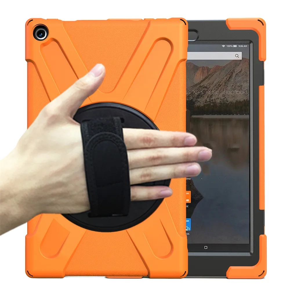 CARPRIE для Fire HD 7 2017/2019 сверхпрочный ударопрочный чехол-подставка + плечевой ремень
