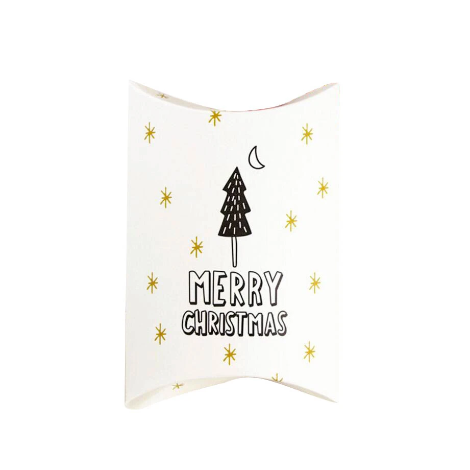 1PC Tree 1 комплект с Рождеством Подарочные наборы конфет олень и Санта Клаус гостей упаковочные подарочные коробки мешок бумажные соломинки для напитков дети подарок декор - Цвет: 1PC Tree