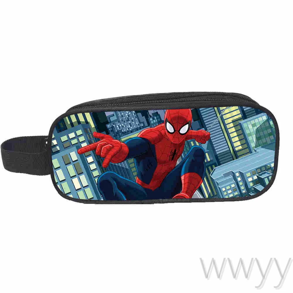 Disney &quotЧеловек паук&quot Карандаш Чехол косметичка для макияжа на молнии школьные
