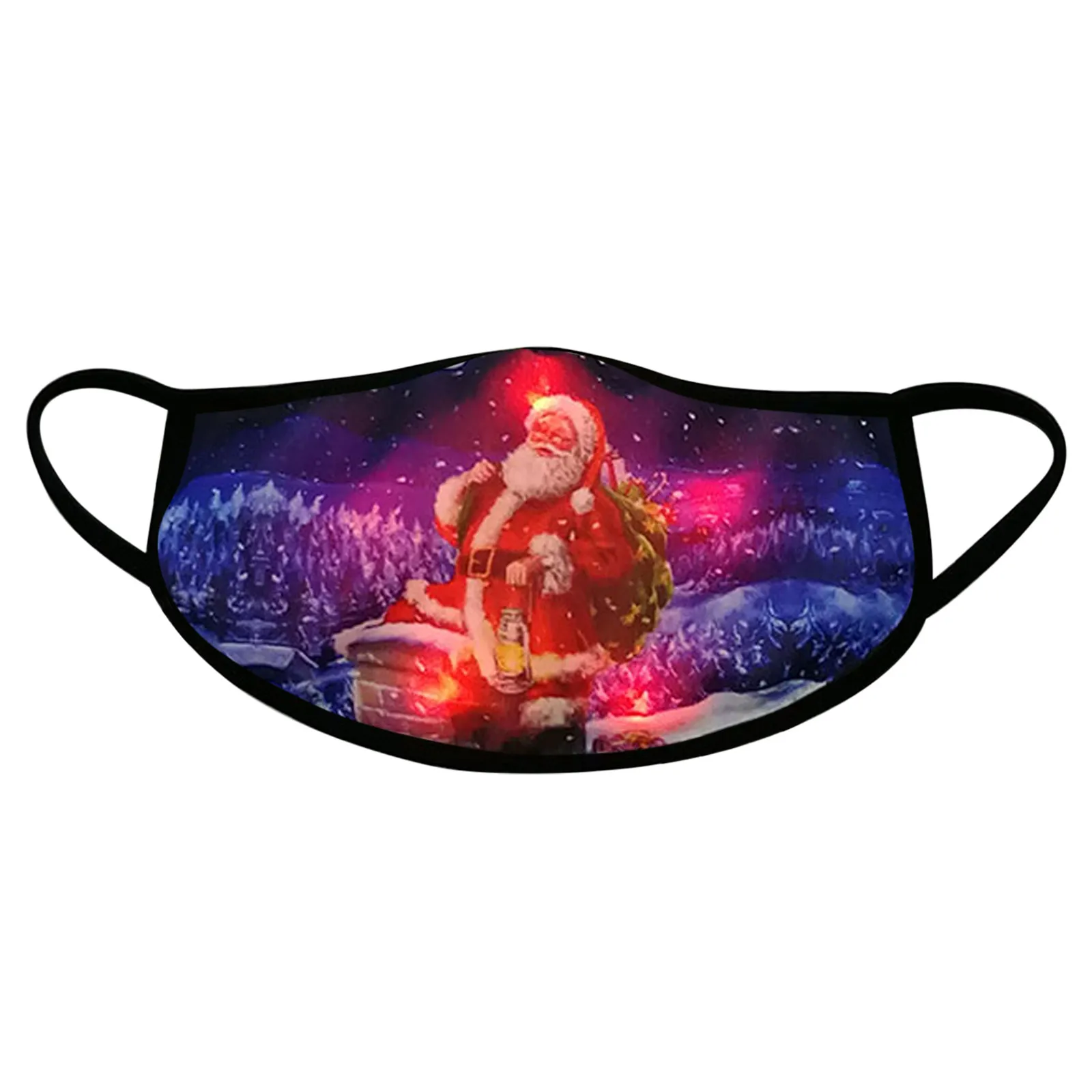 Новогодняя светодиодная маска светильник Рождественский s светящаяся для Для