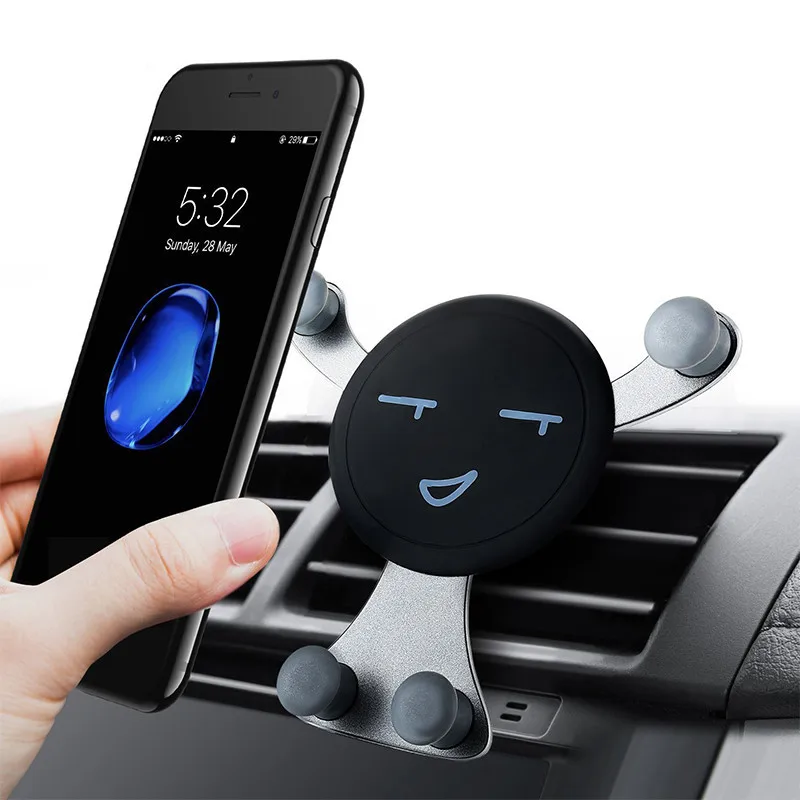 

Car Air Vent Mount Mobile Phone Holder for iPhone X 8 Samsung Universal Stand Holder For Xiaomi Redmi 6 Gravity Support Bracket