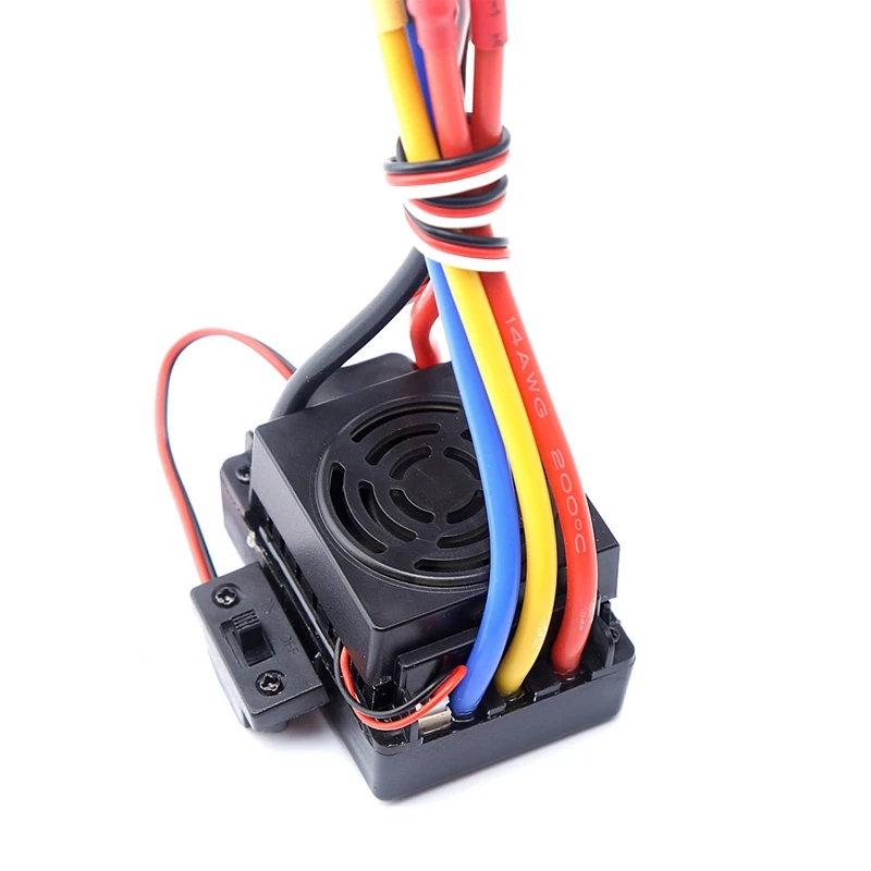 

Upgrade Sensorless 60A Brushless ESC Electric Speed Controller with 5.5V / 3A BEC for 1/10 1:10 RC Car