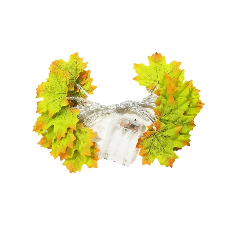 

LED simulation maple leaf string lights decorative lights Thanksgiving holiday battery wedding outdoor lanterns Christmas string
