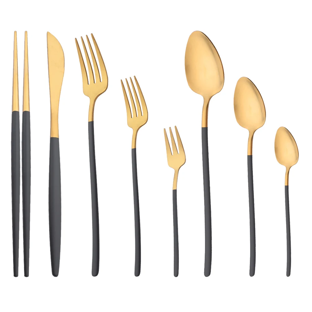 Dinnerware Set Silverware Tableware Fork Knife Spoon Chopsti